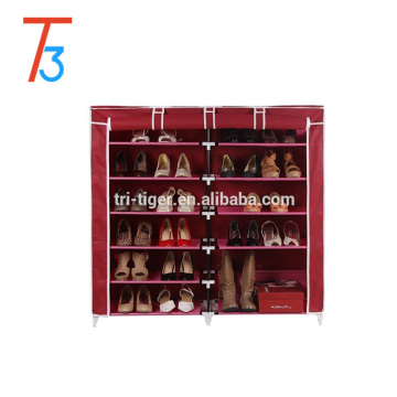 Double row six layers large capacity storage shoes cabinet